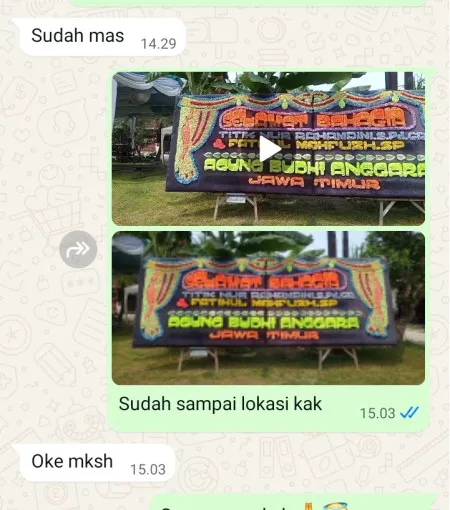 Pengiriman Papan Bunga Pati