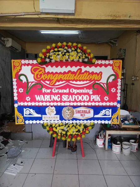Papan Bunga Ucapan Selamat Pati